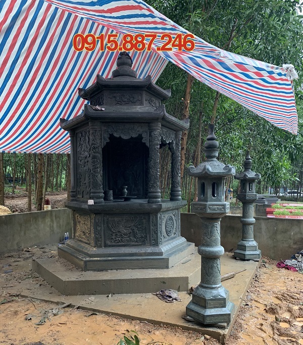 Mẫu mộ đá lục giác và bát giác