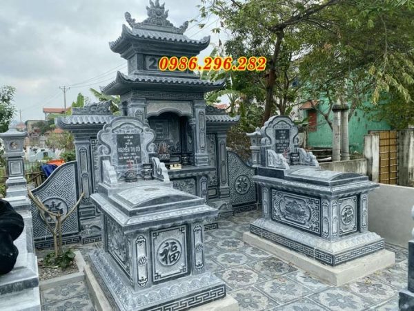 Lăng mộ đá, mộ đá đẹp – Thi công lắp đặt khu lăng mộ tại Thị Trấn Lâm Hà - Tỉnh Lâm Đồng